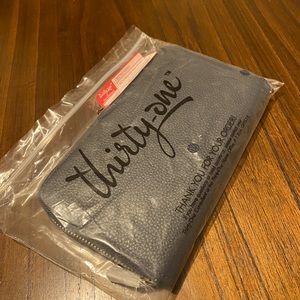 Midnight Navy Pebble All About The Benjamins Wallet NWT